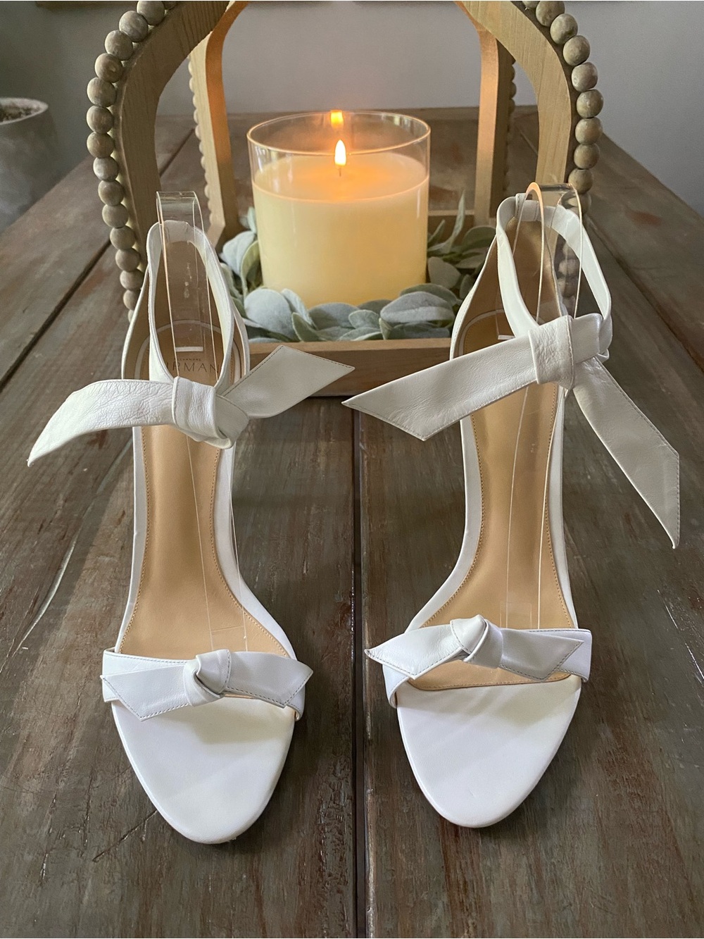 Alexandre Birman Clarita Bow Stiletto Heels Womens 42 White - Picture 10 of 16